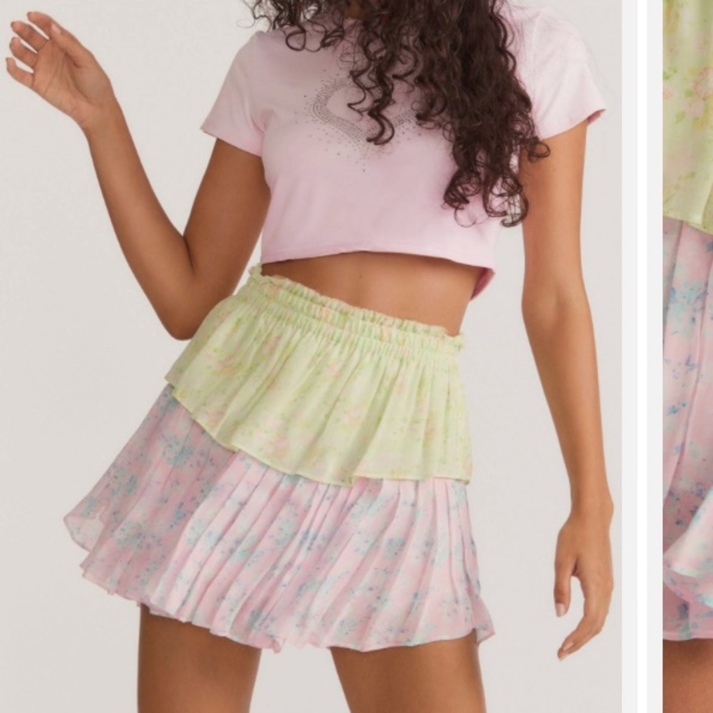 Loveshackfancy Ruffle Mini Skirt